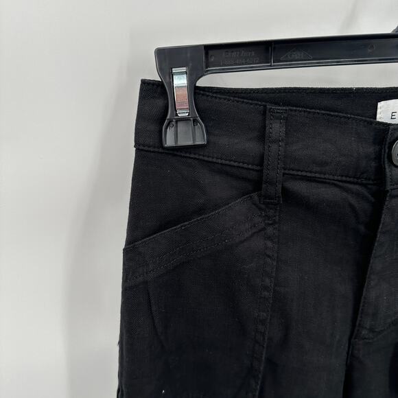 EVEREVE NWT Beth Wide Leg Tencel Pant in Black // 00 - Picture 7 of 13